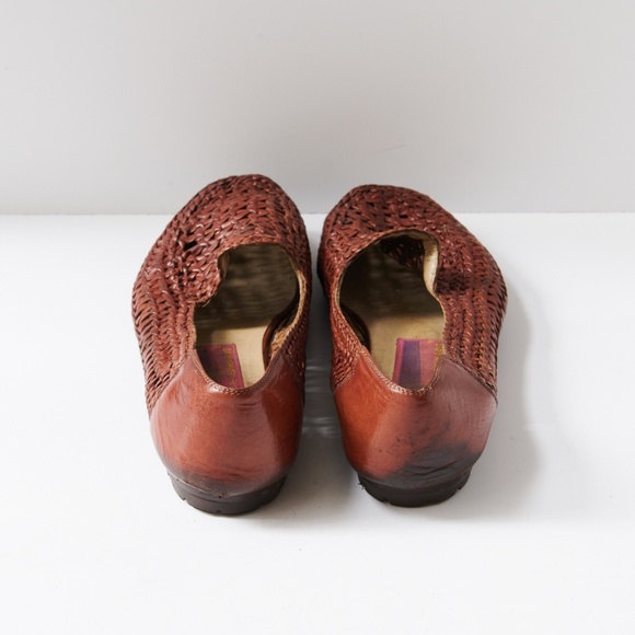 80s - SUSAN BENNIS - WARREN EDWARDS - Loafer - Men\'s - 10 - Br Leather Woven main image 5